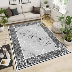 قیمت فرشینه هال و پذیرایی کد H173 مخمل تُرک استپ دار بدون سُر