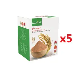 سبوس برنج دکتر بیز(سبوس لایه دوم برنج قهوه ای)پک 5عددی - دکتر MLM