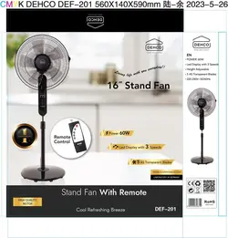 پنکه ایستاده DEHCO مدل DEF-201