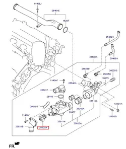 ترموستات سانتافه اصلی هیوندای