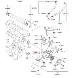 هوزینگ ترموستات توسان اصلی هیوندای