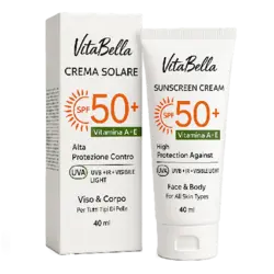کرم ضد آفتاب spf 50 ویتابلا بی‌رنگ 40 میل | دیجی نفیس