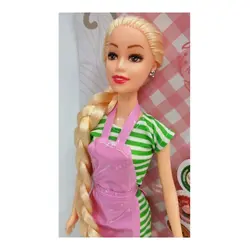 عروسک باربی مدل(کارمند فست فود ,سرآشپز,خانه دار)