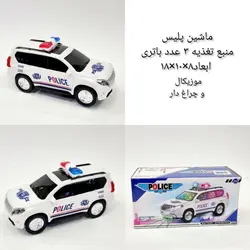 اسباب بازی ماشین مدل پلیس چراغ دار و موزیکال