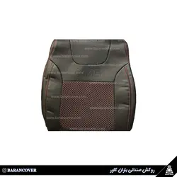 قیمت و خرید روکش صندلی جک KMC_T8 چرم پارچه رنگ مشکی قرمز _ باران کاور