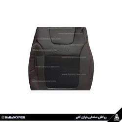 قیمت و خرید روکش صندلی جک S3 چرم پارچه رنگ مشکی دوخت قرمز _ باران کاور