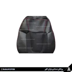قیمت و خرید روکش صندلی جک S5 چرم پارچه رنگ مشکی دوخت قرمز _ باران کاور