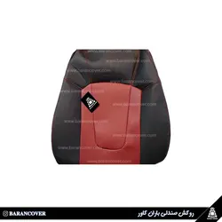 قیمت و خرید روکش صندلی جک S5 چرم رنگ مشکی زرشکی _ باران کاور