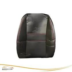 روکش صندلی لیفان x60 چرم پارچه رنگ مشکی دوخت قرمز - باران کاور