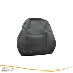 روکش صندلی پژو 2008 چرم رنگ مشکی دوخت سفید - باران کاور