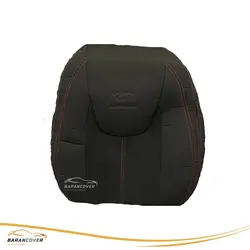 روکش صندلی آریزو 6 پارچه رنگ مشکی دوخت قرمز - باران کاور