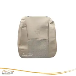 روکش صندلی ام وی ام 550 چرم وسط پارچه رنگ کرم - باران کاور