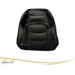 روکش صندلی فیدلیتی FIDELITY هفت نفره چرم رنگ مشکی دوخت سفید - باران کاور