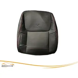 روکش صندلی جیلی شاسی suv x7 چرم رنگ مشکی دوخت قرمز - باران کاور