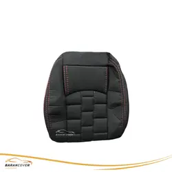 روکش صندلی پژو 207 پارچه رنگ مشکی دوخت قرمز مدل (2) - باران کاور