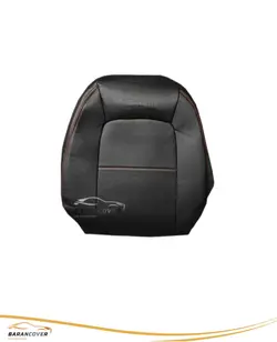 روکش صندلی بسترن B30 چرم رنگ مشکی دوخت قرمز - باران کاور