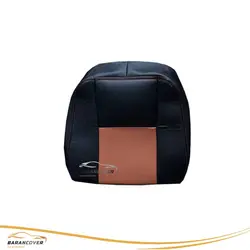 روکش صندلی آمیکو آسنا دنده چرم رنگ مشکی مارون - باران کاور