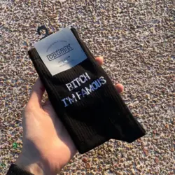 جوراب ساق بلند bitch i’m famous