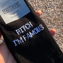 جوراب ساق بلند bitch i’m famous