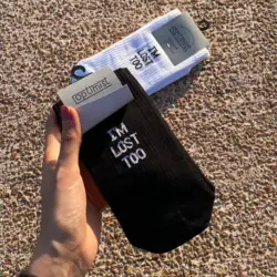 جوراب ساق بلند Don’t Follow Me I’m Lost Too