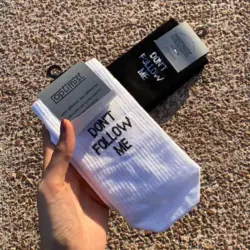 جوراب ساق بلند Don’t Follow Me I’m Lost Too