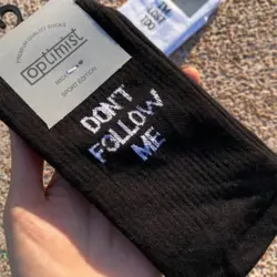 جوراب ساق بلند Don’t Follow Me I’m Lost Too