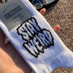 جوراب ساق بلند stay weird