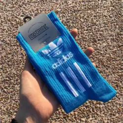 جوراب ساق بلند آدیداس آبی