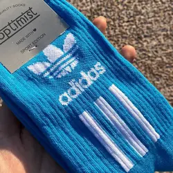 جوراب ساق بلند آدیداس آبی
