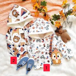 لباس بچه گانه کاپشن بچه گانه داخل خز