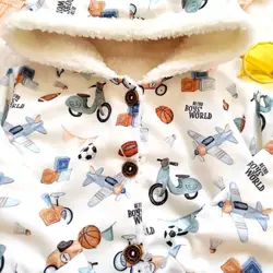 لباس بچه گانه کاپشن بچه گانه داخل خز