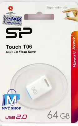 فلش مموری سیلیکون پاور مدل Touch T06 ظرفیت 64 گیگابایت