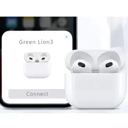 ایرپاد سری 3 گرین لاین مدل earbuds 3 green lion