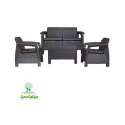 ست مبلمان چهار نفره حصیری - هزاره سبز