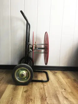 شلنگ جمع کن(قرقره) مغزی برنجی ارابه دار 50 متری در سه سایز بسیارمحکم ومقاوم عمده و تک