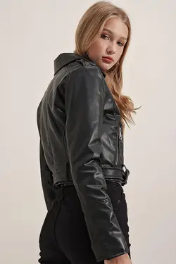 چرم کت زنانه بیگ دارت 1029BGD19 - 19351 | Bigdart