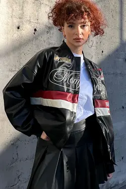 کت چرم زنانه بیگ دارت 0698BGD19 - 19351 | Bigdart