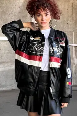 کت چرم زنانه بیگ دارت 0698BGD19 - 19351 | Bigdart