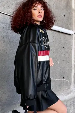 کت چرم زنانه بیگ دارت 0698BGD19 - 19351 | Bigdart