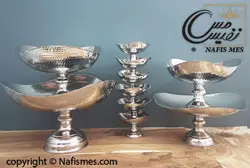 سرویس نمک پاش ، سماق پاش کروم طرح آیلین - نفیس مس