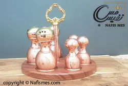 سرویس نمک پاش ، سماق پاش مسی نانو شده - رنگ ثابت- نفیس مس