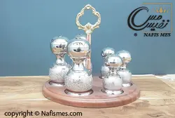 سرویس نمک پاش ، سماق پاش کروم طرح آیلین - نفیس مس