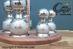 سرویس نمک پاش ، سماق پاش کروم طرح آیلین - نفیس مس