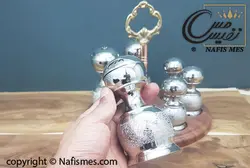 سرویس نمک پاش ، سماق پاش کروم طرح آیلین - نفیس مس