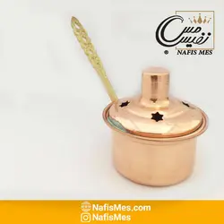 اسپند دود کن مسی دسته برنجی تولید زنجان - بسیار زیبا - نفیس مس