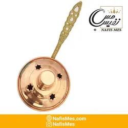 اسپند دود کن مسی دسته برنجی تولید زنجان - بسیار زیبا - نفیس مس