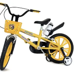 دوچرخه 16 پشتی دار ( زرد )