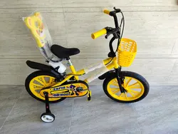 دوچرخه 16 پشتی دار ( زرد )