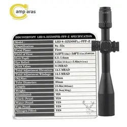 دوربین تفنگ دیسکاوری LHD-NV 8-32X50SFIR FFP-Z