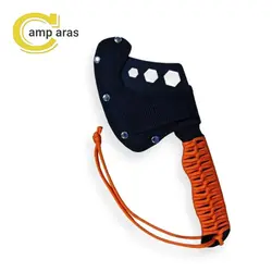 تبر گربر دسته نارنجی چخماق دار مدل 444 GERBER AXE